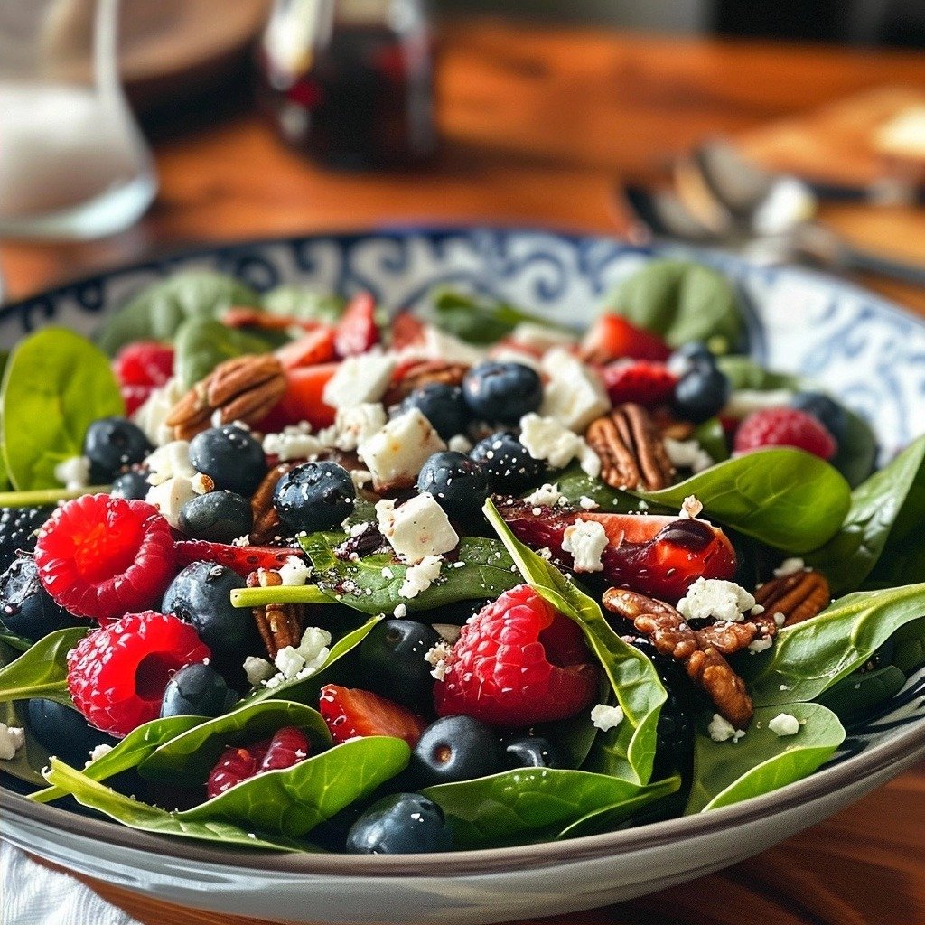Fresh Summer Berry Spinach Salad Recipe for Bright Flavor 3 Fresh Summer Berry Spinach Salad Recipe for Bright Flavor